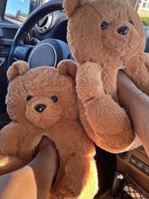 Flauschige Teddybär-Hausschuhe